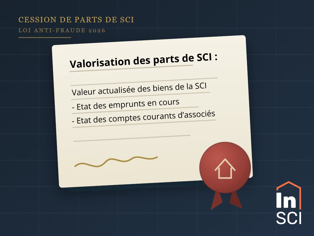 Loi anti-fraude 2026 : le vrai prix d'une cession de parts SCI - iN-SCi gestion immobilière de votre SCI familiale Loi anti-fraude 2026 : le vrai prix d'une cession de parts SCI